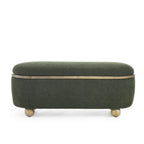 Storage Ottoman Bench, Upholstered End of Bed Ottoman Bench with Storage and Seating, Large Blanket Storage Bench for Foot Rest
