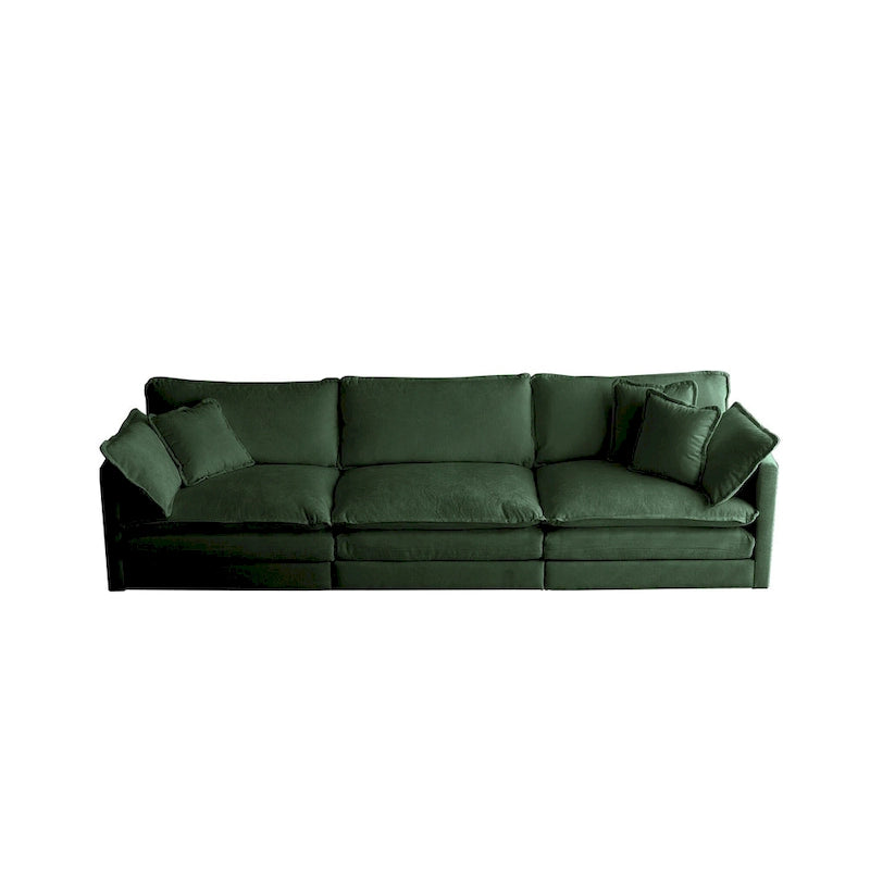 2-Piece Chenille Sectional Sofa Set for Living Room