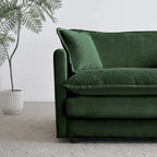 2-Piece Chenille Sectional Sofa Set for Living Room
