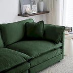 2-Piece Chenille Sectional Sofa Set for Living Room