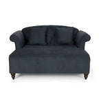 66 Upholstered Loveseat Chaise Lounge Chair with Birch Legs