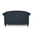 66 Upholstered Loveseat Chaise Lounge Chair with Birch Legs