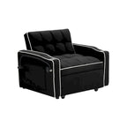 foldable sofa bed , modern sofa sofa velvet pull-out bed, adjustable back and with USB port and ashtray and swivel phone stand