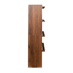 Bookcase Contemporary Closed Back Glass Doors Office Storage Cabinet Floor-to-Ceiling Low Cabinet
