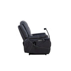 Bonded Leather Zero Gravity Power Recliner with Massage and Heating