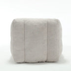 Super soft lazy sofa chair with memory foam and ottoman
