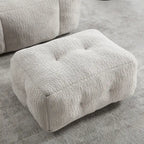 Super soft lazy sofa chair with memory foam and ottoman