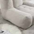 Super soft lazy sofa chair with memory foam and ottoman