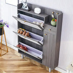 Modern minimalist storage cabinet, Japanese rattan shoe cabinet, bed top cabinet, small home furniture