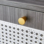 Modern minimalist storage cabinet, Japanese rattan shoe cabinet, bed top cabinet, small home furniture