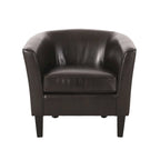 28.75 PU Upholstered Club Chair with Birch Legs