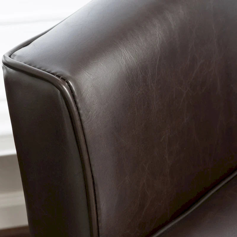 28.75 PU Upholstered Club Chair with Birch Legs