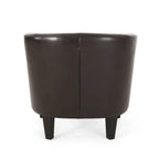 28.75 PU Upholstered Club Chair with Birch Legs