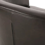 28.75 PU Upholstered Club Chair with Birch Legs