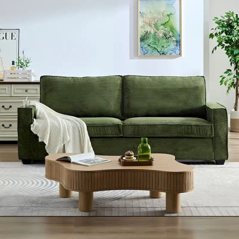 Corduroy Modern Design Sofa for Living Room