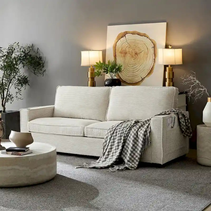 Corduroy Modern Design Sofa for Living Room