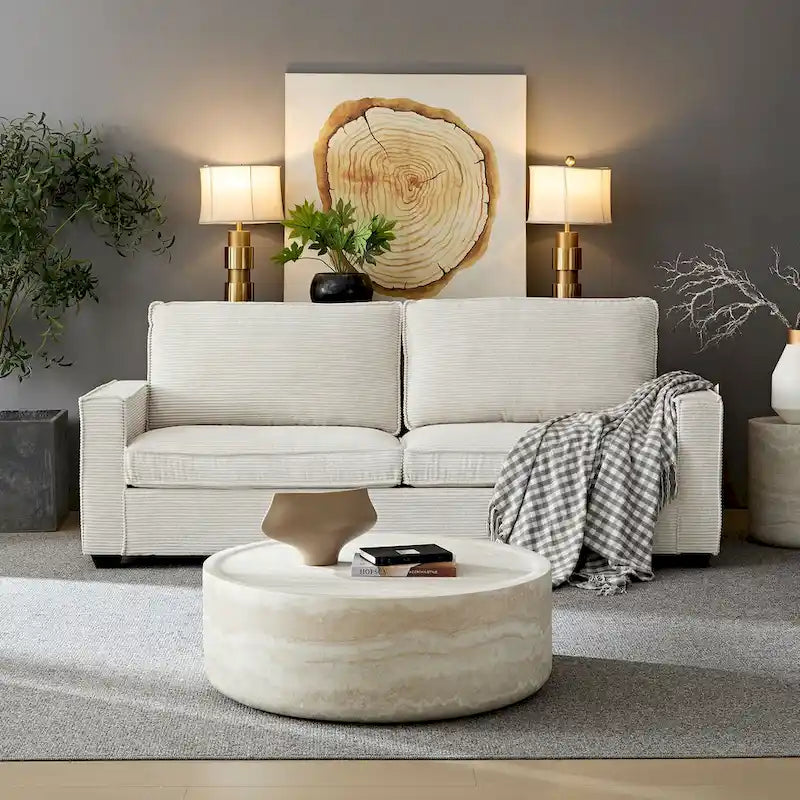 Corduroy Modern Design Sofa for Living Room