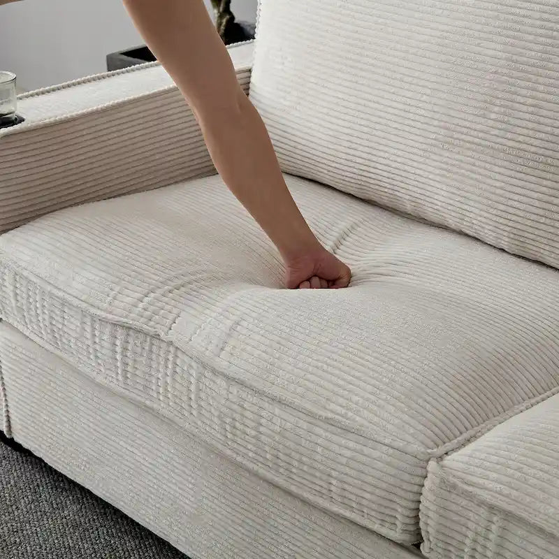 Corduroy Modern Design Sofa for Living Room