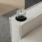 Corduroy Modern Design Sofa for Living Room