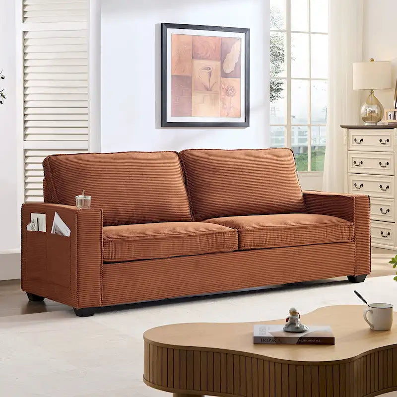 Corduroy Modern Design Sofa for Living Room