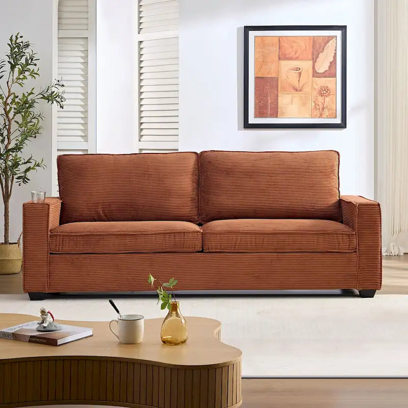 Corduroy Modern Design Sofa for Living Room
