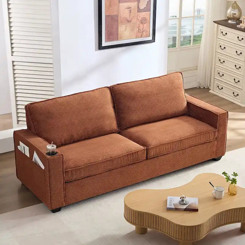 Corduroy Modern Design Sofa for Living Room