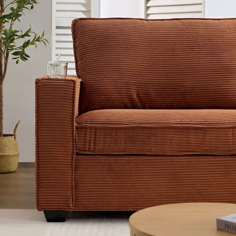 Corduroy Modern Design Sofa for Living Room