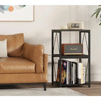 3-Tier Record Player Stand with Vinyl Record Storage - 11.85D x 15.94W x 30.91H