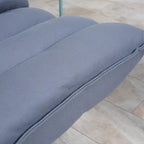Swivel Floor Chair with Back Support, Microfiber Adjustable Video Gaming Chair for Reading, Lounging, Meditating, Gray