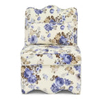 Velvet single dining chair with soft seat cushion