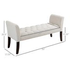 End of Bed Bench with Button Tufted Design,Upholstered Entryway Bench