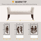 End of Bed Bench with Button Tufted Design,Upholstered Entryway Bench
