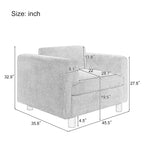 Modern Oversized Armchair Comfy Accent Chair