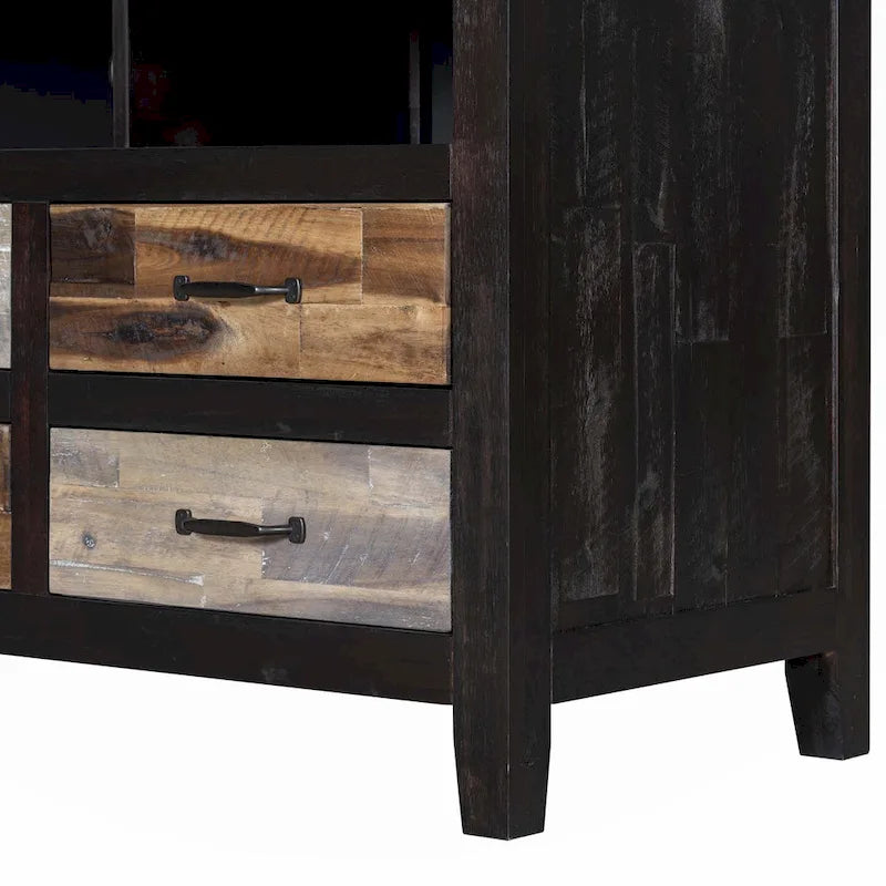 TV Stand with 6 Drawers and 3 Shelves