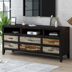 TV Stand with 6 Drawers and 3 Shelves