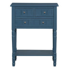 Console Table with 3 Storage Drawers and Bottom Shelf