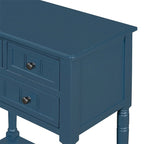Console Table with 3 Storage Drawers and Bottom Shelf