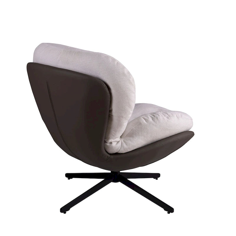 Swivel Accent Chair,Lounge Chair with Metal Base Frame,Comfy Single Leisure Sofa Chair Reading Chair with 360 Degree Swiveling