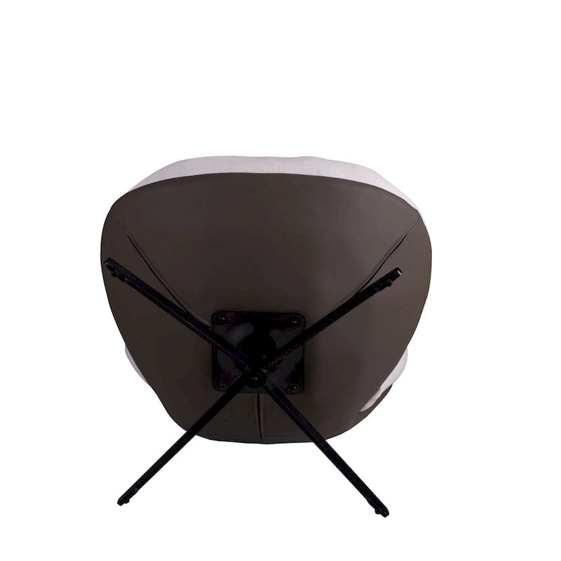 Swivel Accent Chair,Lounge Chair with Metal Base Frame,Comfy Single Leisure Sofa Chair Reading Chair with 360 Degree Swiveling