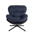 Swivel Accent Chair,Lounge Chair with Metal Base Frame,Comfy Single Leisure Sofa Chair Reading Chair with 360 Degree Swiveling