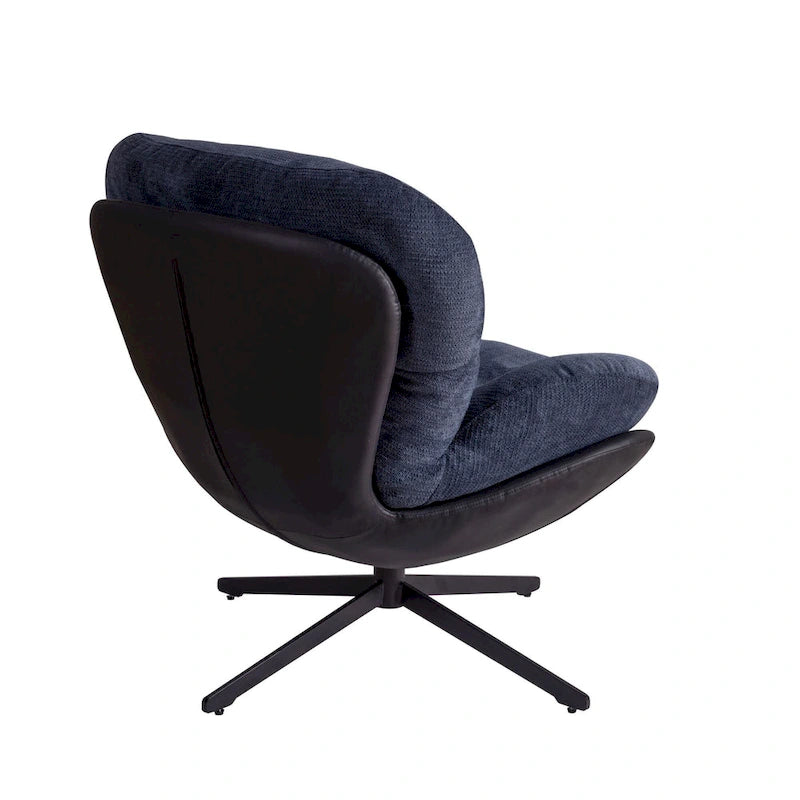 Swivel Accent Chair,Lounge Chair with Metal Base Frame,Comfy Single Leisure Sofa Chair Reading Chair with 360 Degree Swiveling