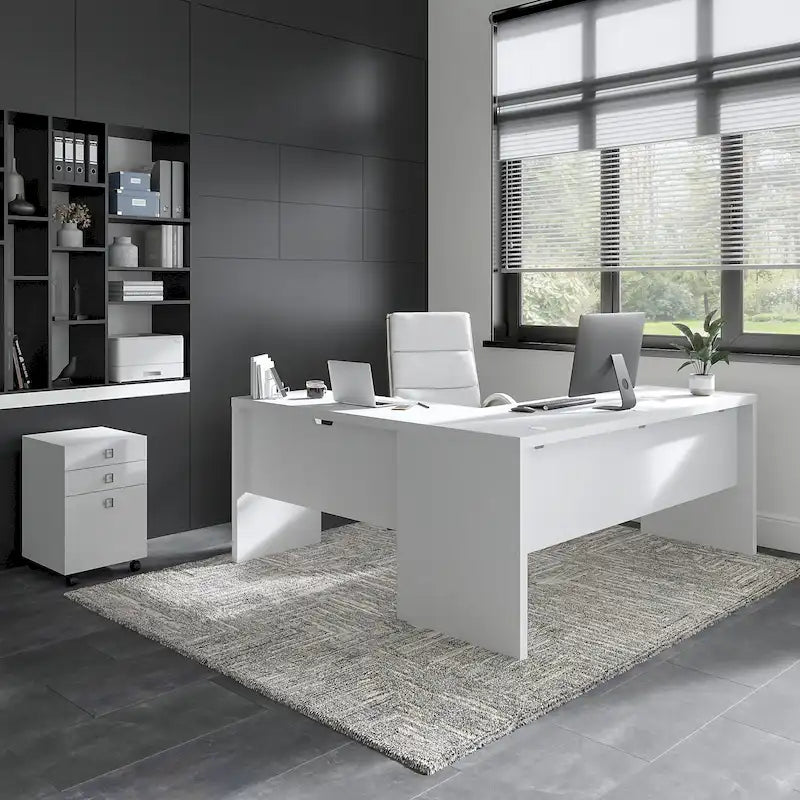 Echo 72W L Shaped Computer Desk w/ Drawers by Bush Business Furniture
