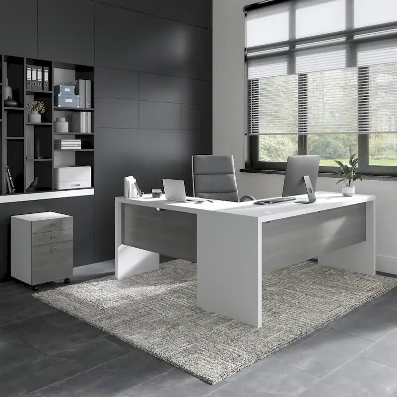 Echo 72W L Shaped Computer Desk w/ Drawers by Bush Business Furniture
