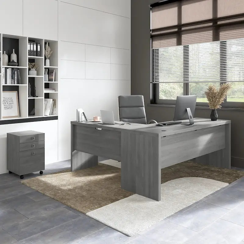 Echo 72W L Shaped Computer Desk w/ Drawers by Bush Business Furniture