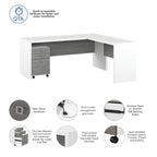 Echo 72W L Shaped Computer Desk w/ Drawers by Bush Business Furniture