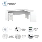 Echo 72W L Shaped Computer Desk w/ Drawers by Bush Business Furniture