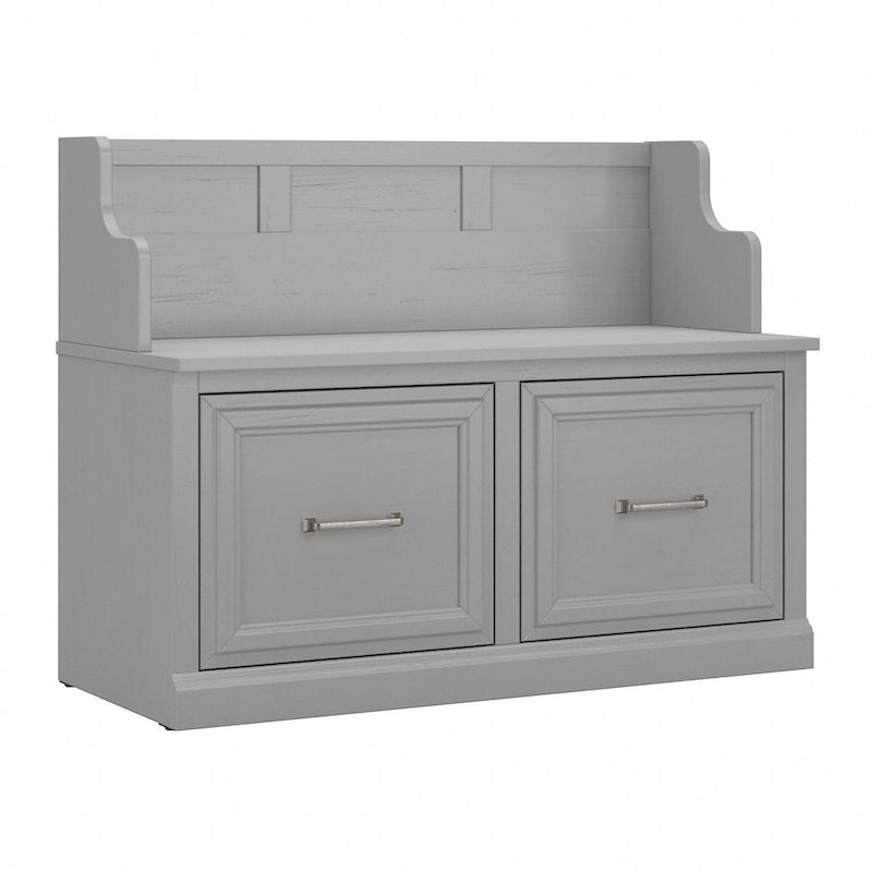 Woodland 40W Entryway Bench with Doors by Bush Furniture