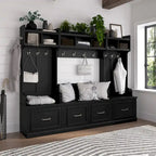Woodland 40W Entryway Bench with Doors by Bush Furniture