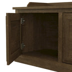 Woodland 40W Entryway Bench with Doors by Bush Furniture