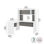 Echo L Shaped Desk with Hutch by Bush Business Furniture